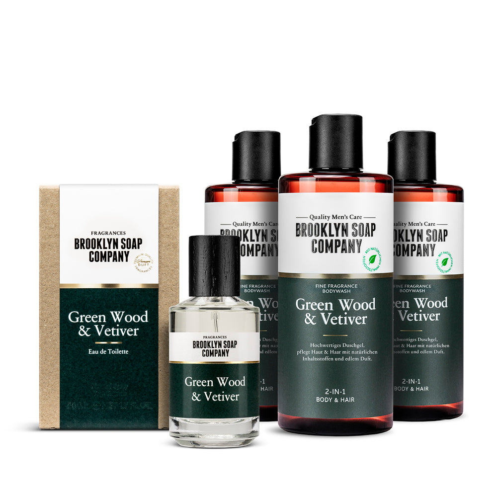 Green Wood & Vetiver Fragrance Set