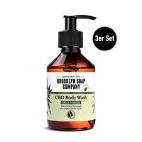 Das CBD Body Wash für Männer von der Brooklyn Soap Company im praktischen Vorratspack reinigt die Haut sanft und hinterlässt ein gepflegtes Hautgefühl und einen angenehmen Duft.
