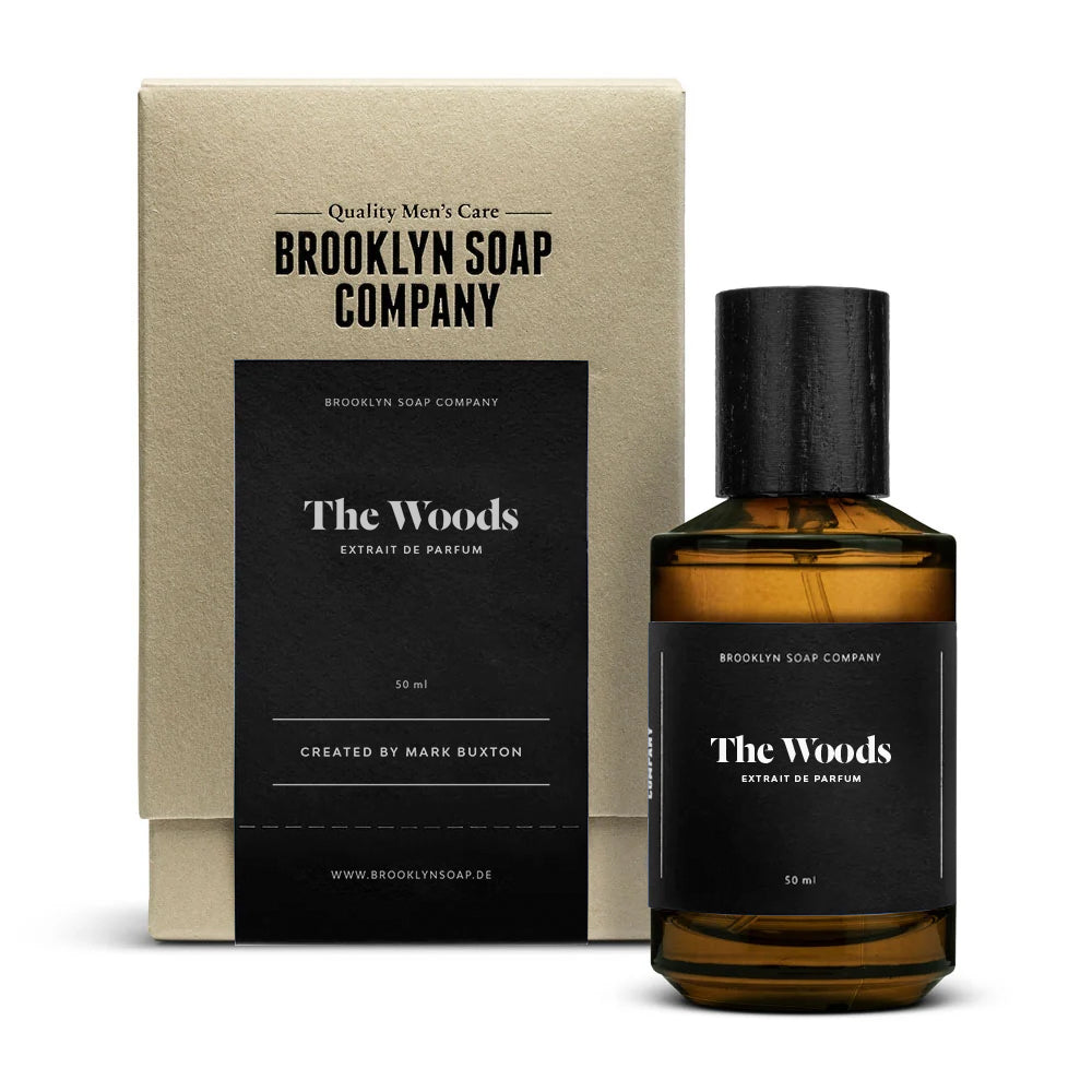 Der Bestseller-Duft für Männer The Woods von der Brooklyn Soap Company jetzt noch intensiver und luxuriöser mit Noten von von feinem Kaschmirholz, frischer Bergamotte, Schwarzem Pfeffer und würzigem Muskat.