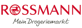 Rossmann– bunte Version mit rot-gelbem Band darunter