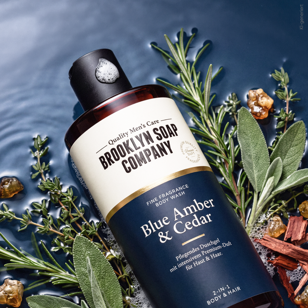 Blue Amber & Cedar Body Wash