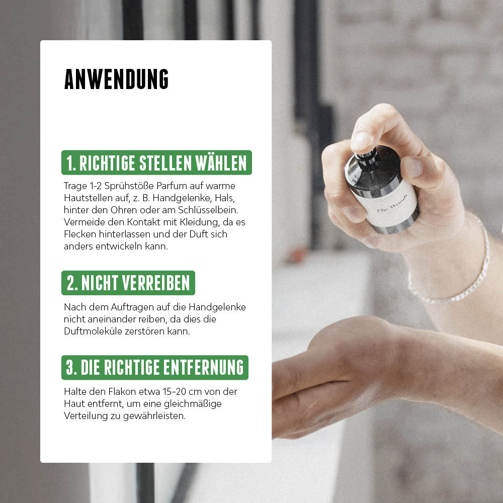 Anwendungstipps für das Blue Moon Eau de Parfum von der Brooklyn Soap Company für Männer – für ein langanhaltendes Dufterlebnis.