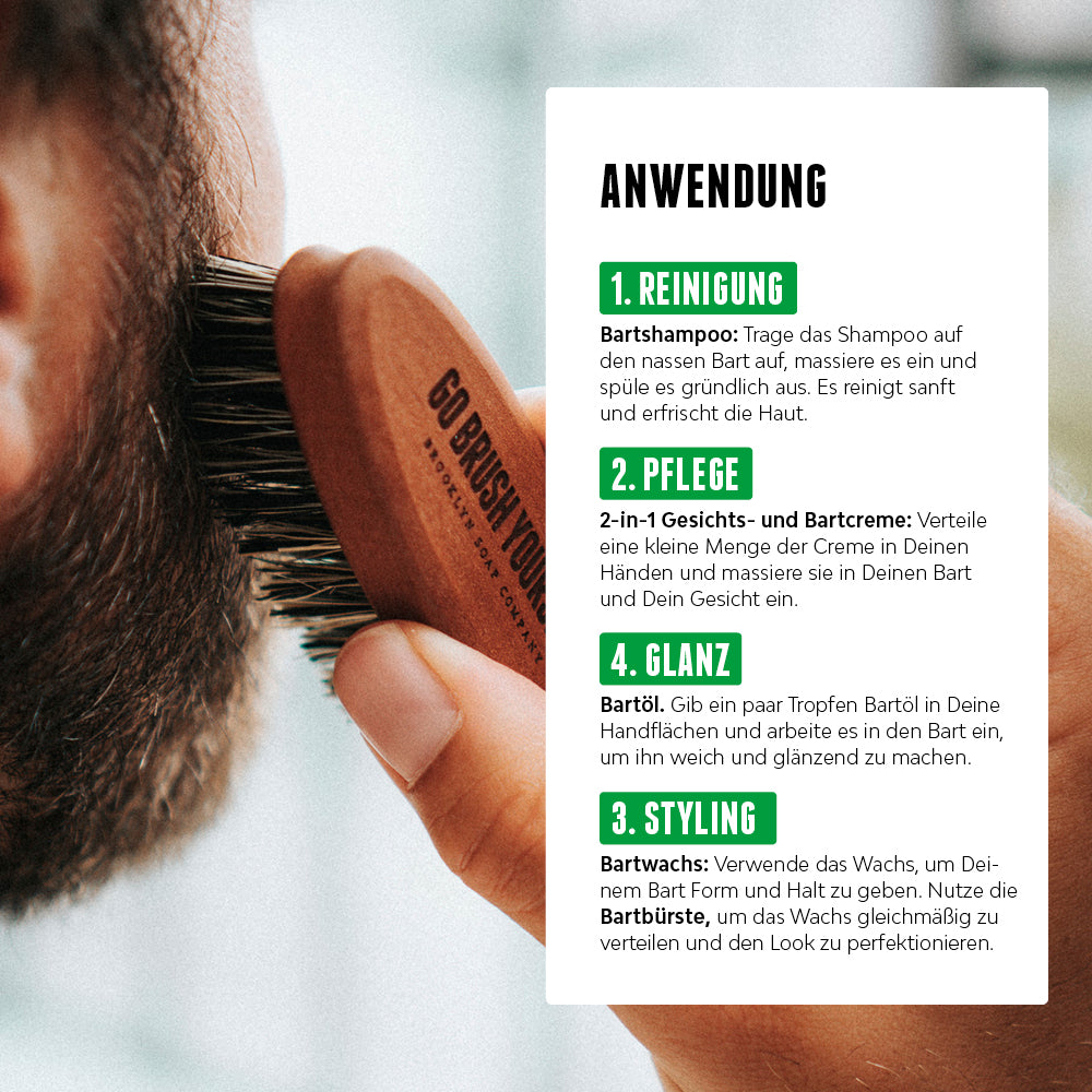 Die Ultimate Beard Box umfasst alle für eine komplette Bartpflege-Routine und ist einfach anzuwenden - für einen. perfekt gestylten und gepflegten Bart.  [DE] [AT]